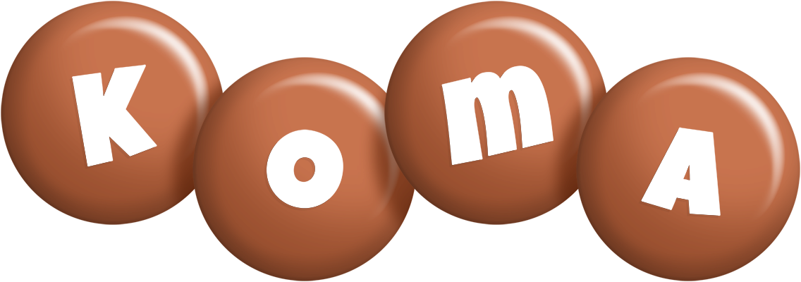 Koma candy-brown logo