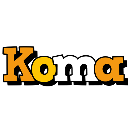 Koma cartoon logo