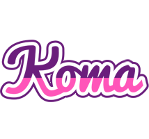 Koma cheerful logo