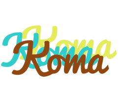 Koma cupcake logo