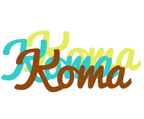 Koma cupcake logo