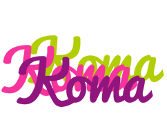 Koma flowers logo