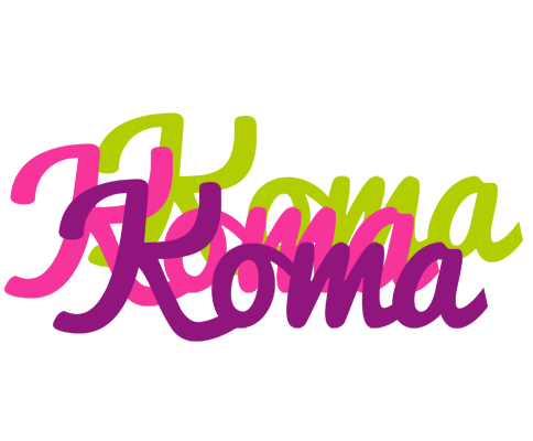 Koma flowers logo