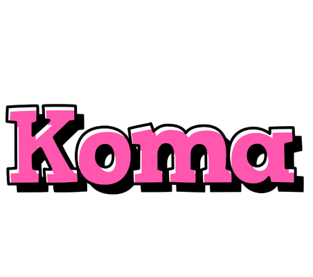 Koma girlish logo