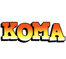 Koma sunset logo