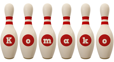 Komako bowling-pin logo