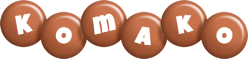 Komako candy-brown logo