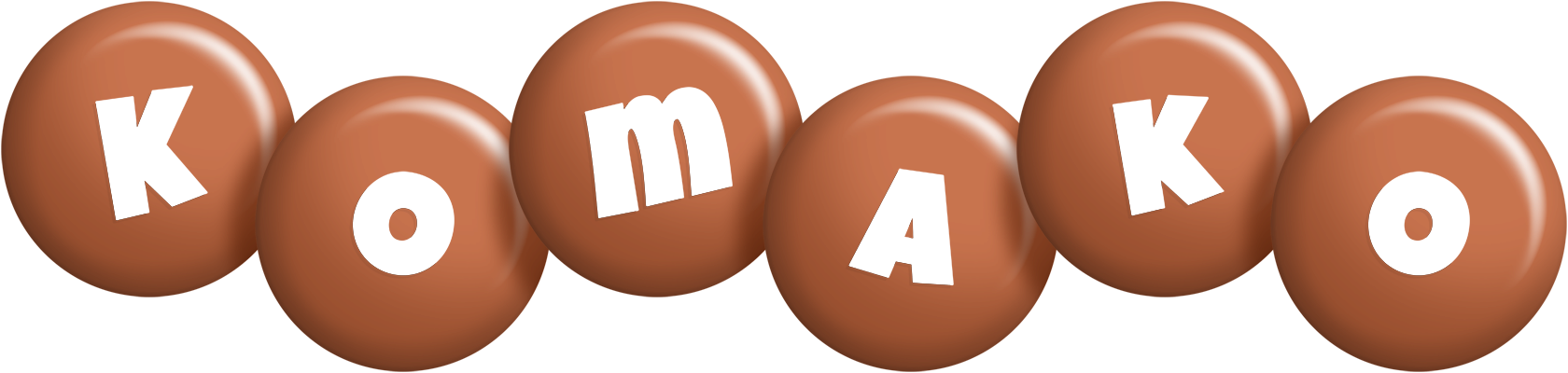 Komako candy-brown logo