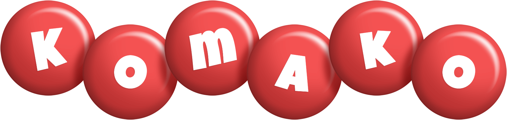 Komako candy-red logo