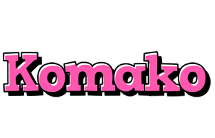 Komako girlish logo