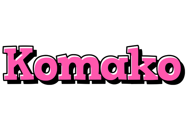 Komako girlish logo