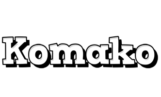 Komako snowing logo