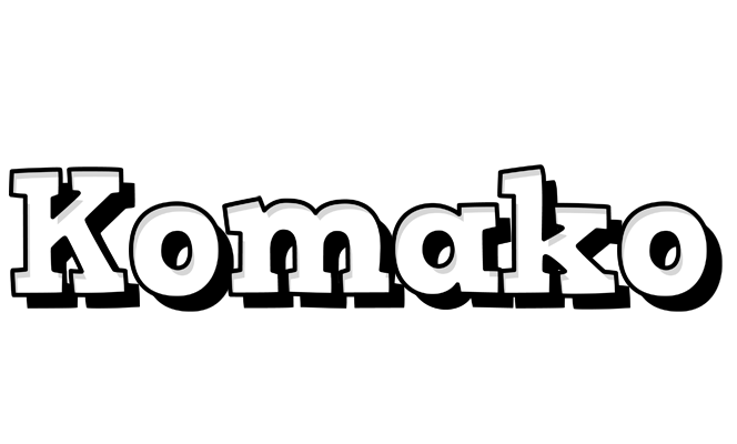 Komako snowing logo