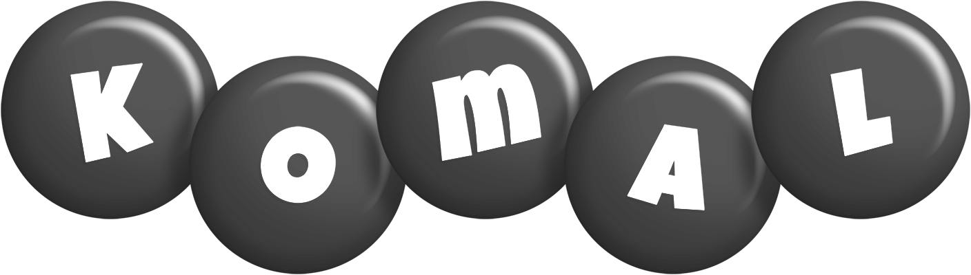 Komal candy-black logo