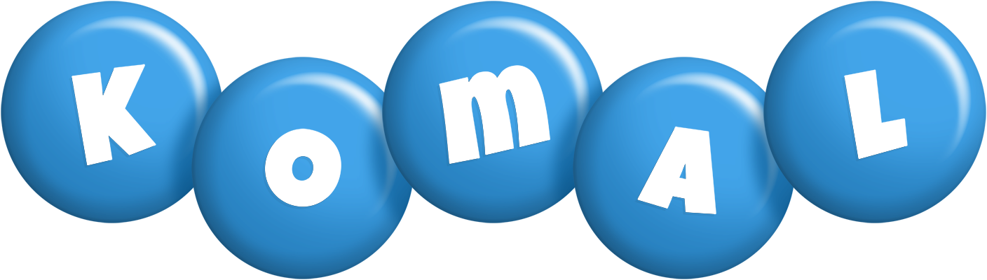Komal candy-blue logo