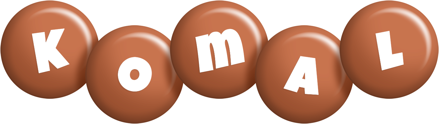 Komal candy-brown logo