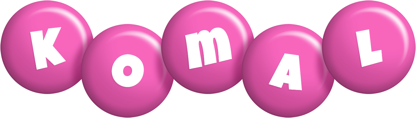 Komal candy-pink logo