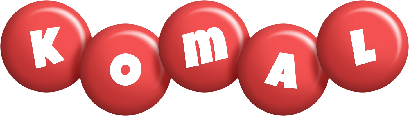 Komal candy-red logo