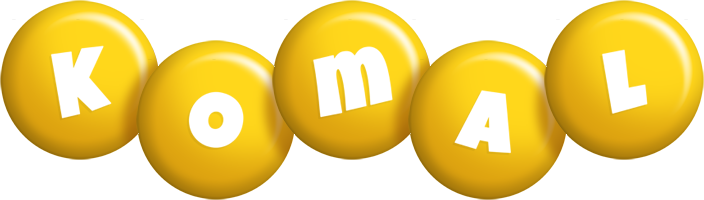 Komal candy-yellow logo