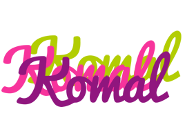 Komal flowers logo