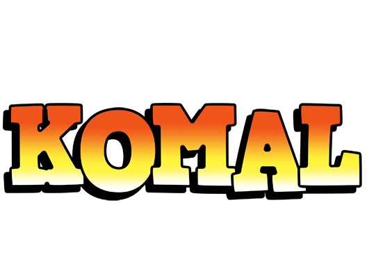 Komal sunset logo