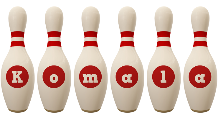 Komala bowling-pin logo