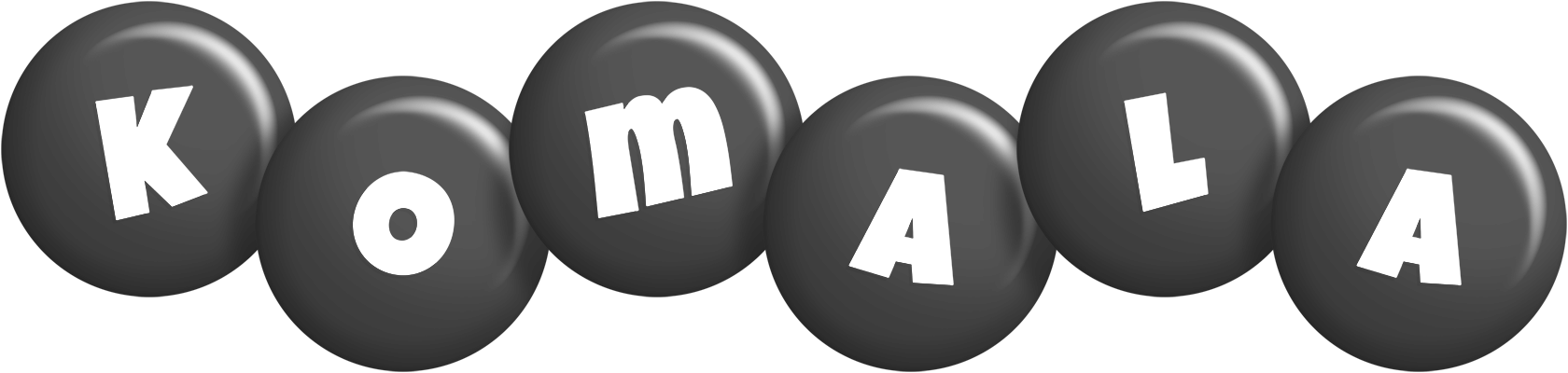 Komala candy-black logo