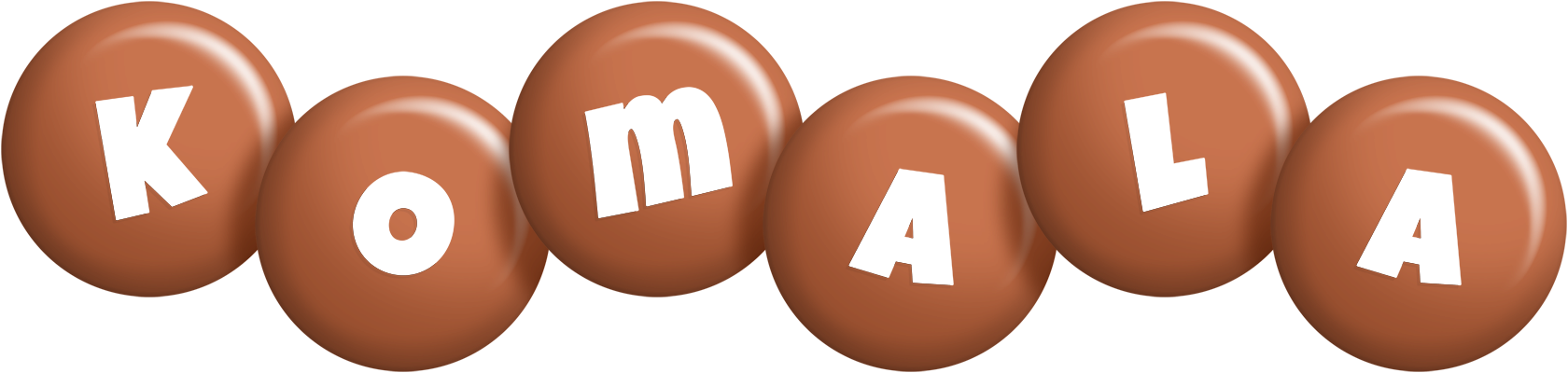 Komala candy-brown logo