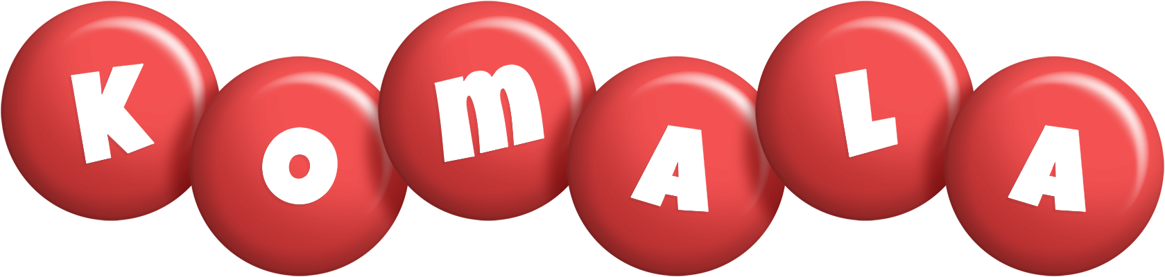 Komala candy-red logo