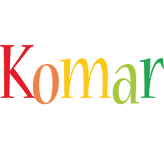 Komar birthday logo
