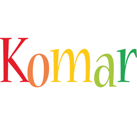 Komar birthday logo