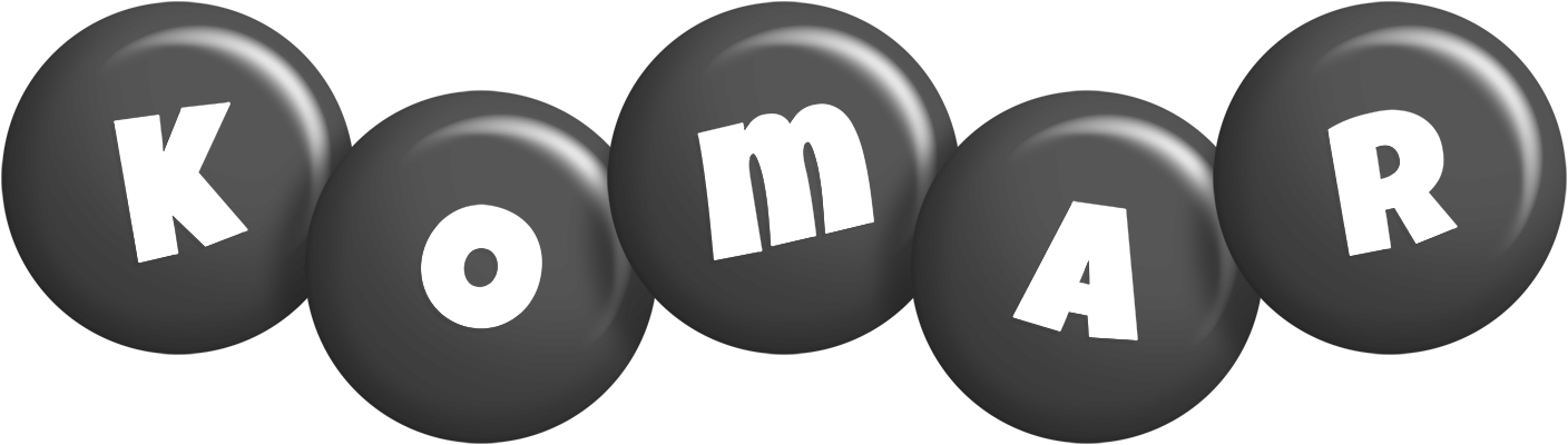 Komar candy-black logo