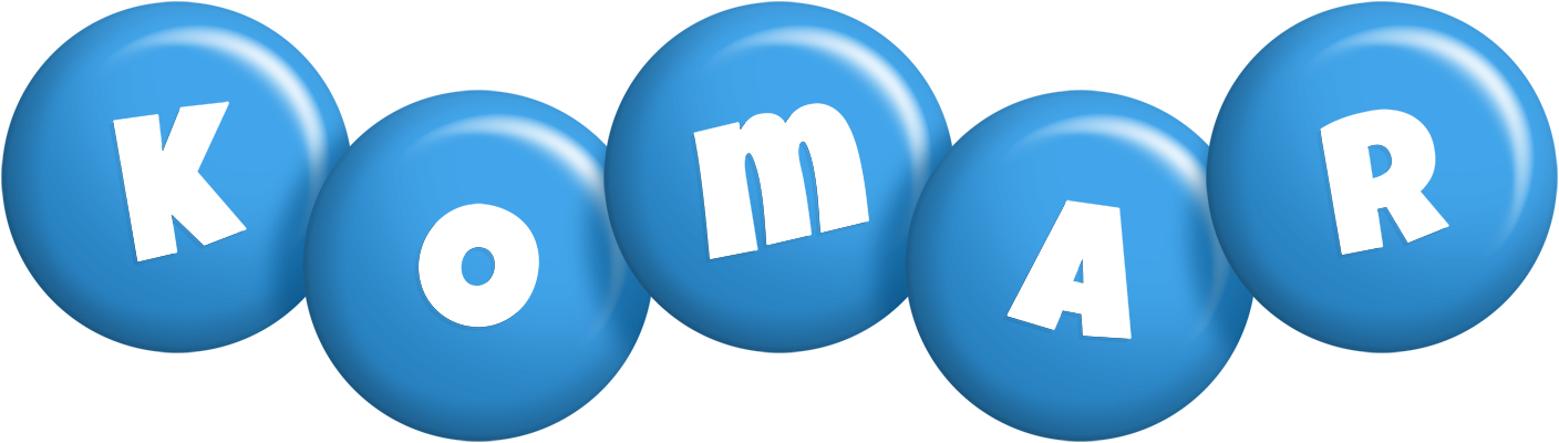 Komar candy-blue logo
