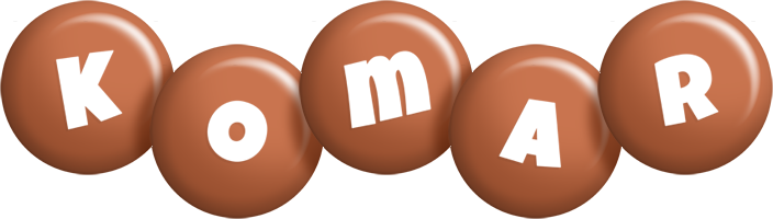 Komar candy-brown logo