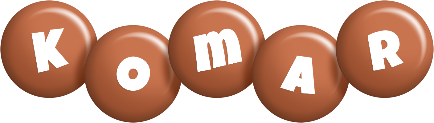 Komar candy-brown logo