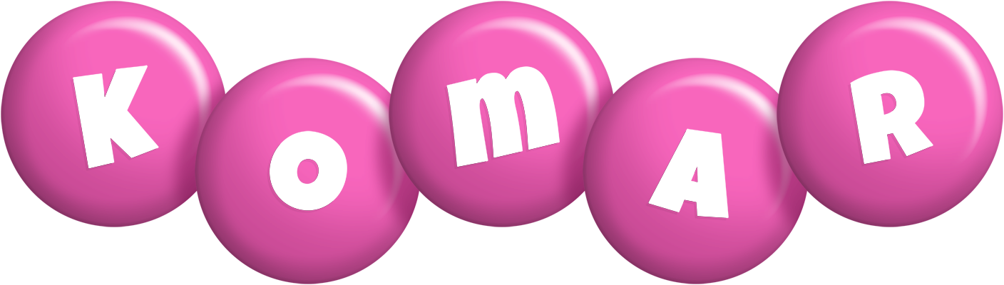 Komar candy-pink logo