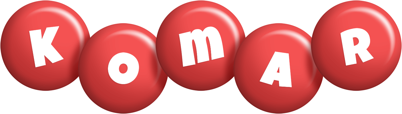 Komar candy-red logo