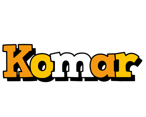 Komar cartoon logo
