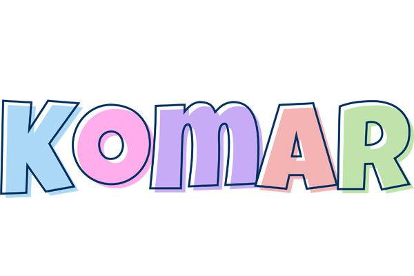 Komar pastel logo