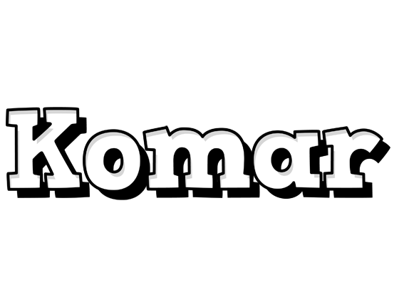 Komar snowing logo