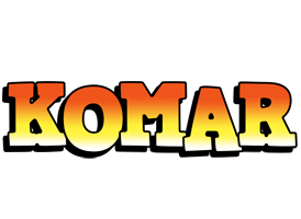 Komar sunset logo