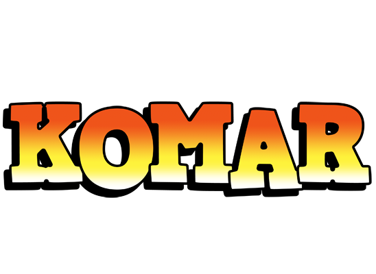 Komar sunset logo