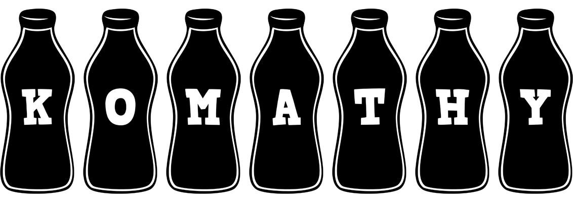 Komathy bottle logo