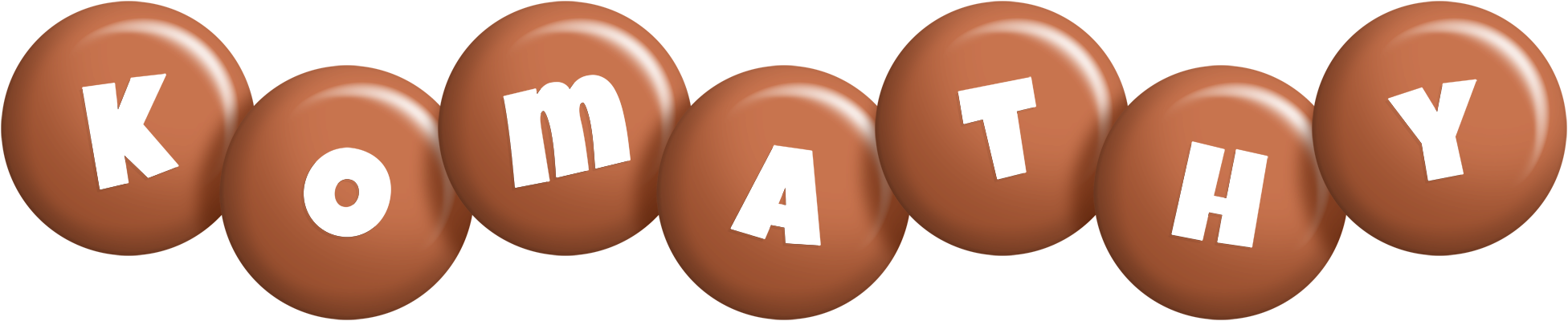 Komathy candy-brown logo