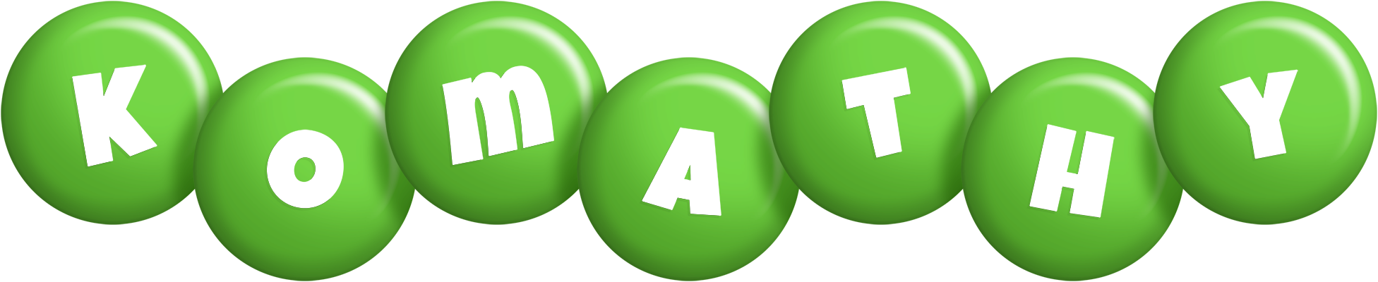 Komathy candy-green logo