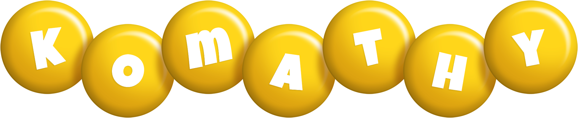 Komathy candy-yellow logo