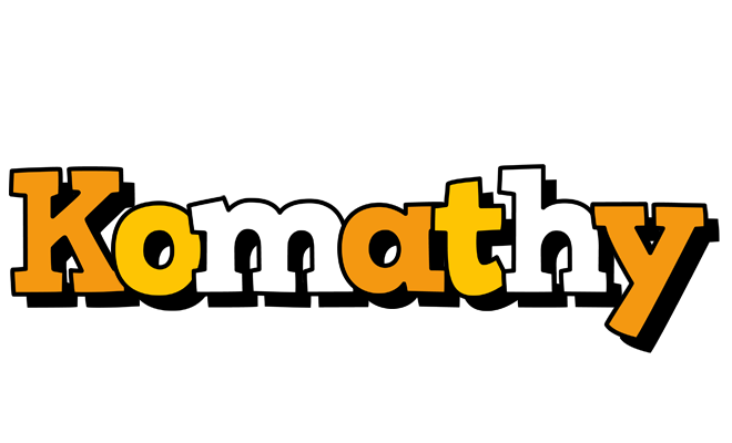 Komathy cartoon logo