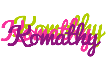 Komathy flowers logo