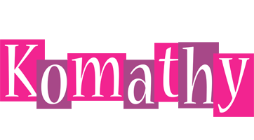 Komathy whine logo