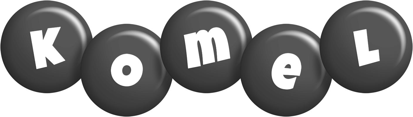 Komel candy-black logo